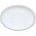 Semi Flush Bathroom Ceiling Light - 24W CCT LED Module - 330mm Diameter - Opal - LoopsDirect