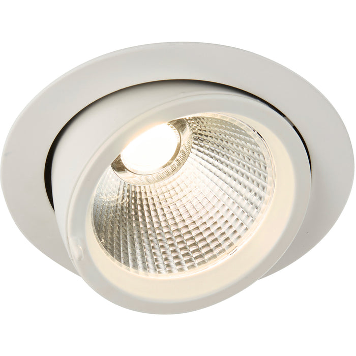 4 PACK Fully Adjustable Ceiling Downlight - 36W Warm White LED - Matt White