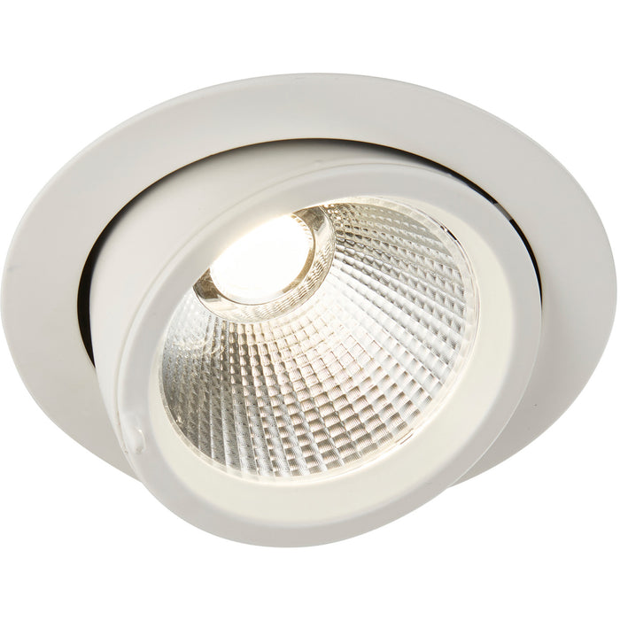 2 PACK Fully Adjustable Ceiling Downlight - 36W Cool White LED - Matt White