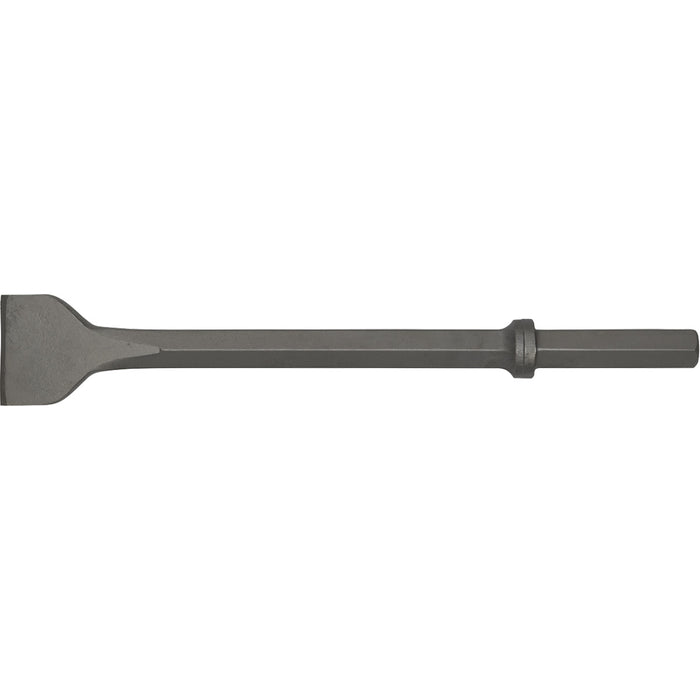 75 x 460mm Wide Impact Chisel - 1" Hex Shank - Demolition Breaker Steel Loops