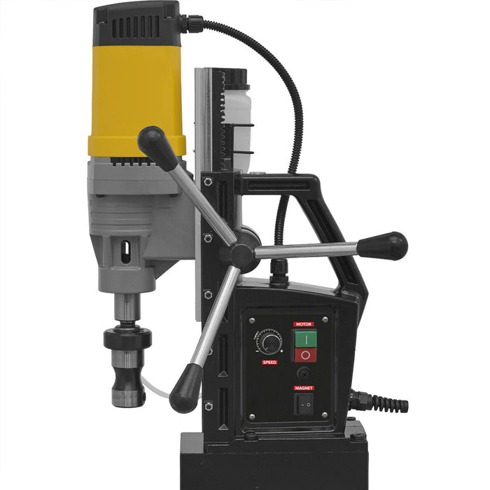 60mm Magnetic Drilling Machine - 16mm Twist Drill Chuck - Variable Speed - 110V - LoopsDirect