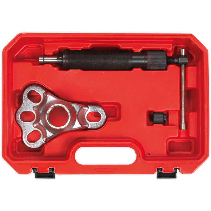 Hydraulic Hub Puller Set - 10 Tonne Hydraulic Ram - Puller Yoke - Hub Extraction Loops