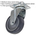 75mm Swivel Plate Castor Wheel - 25mm Tread - Hard PP & PU Material - Offset Loops
