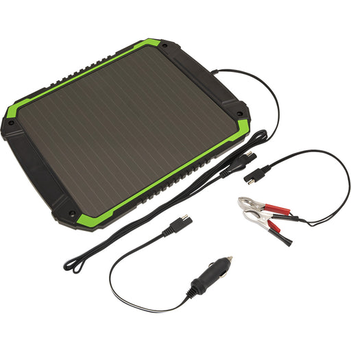 12V / 4.8W Solar Power Panel - Trickle Battery Charger - Car Campervan Travel Loops