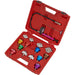 16 Piece Cooling System Pressure Test Kit - Locate System Leaks - Storage Case Loops